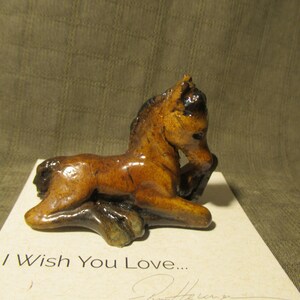 Ron Hevener Foal Figurines on Collector Cards