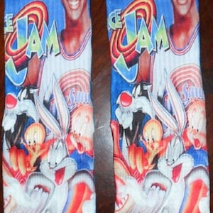 Space Jam spersonalizowane skarpetki dryfit