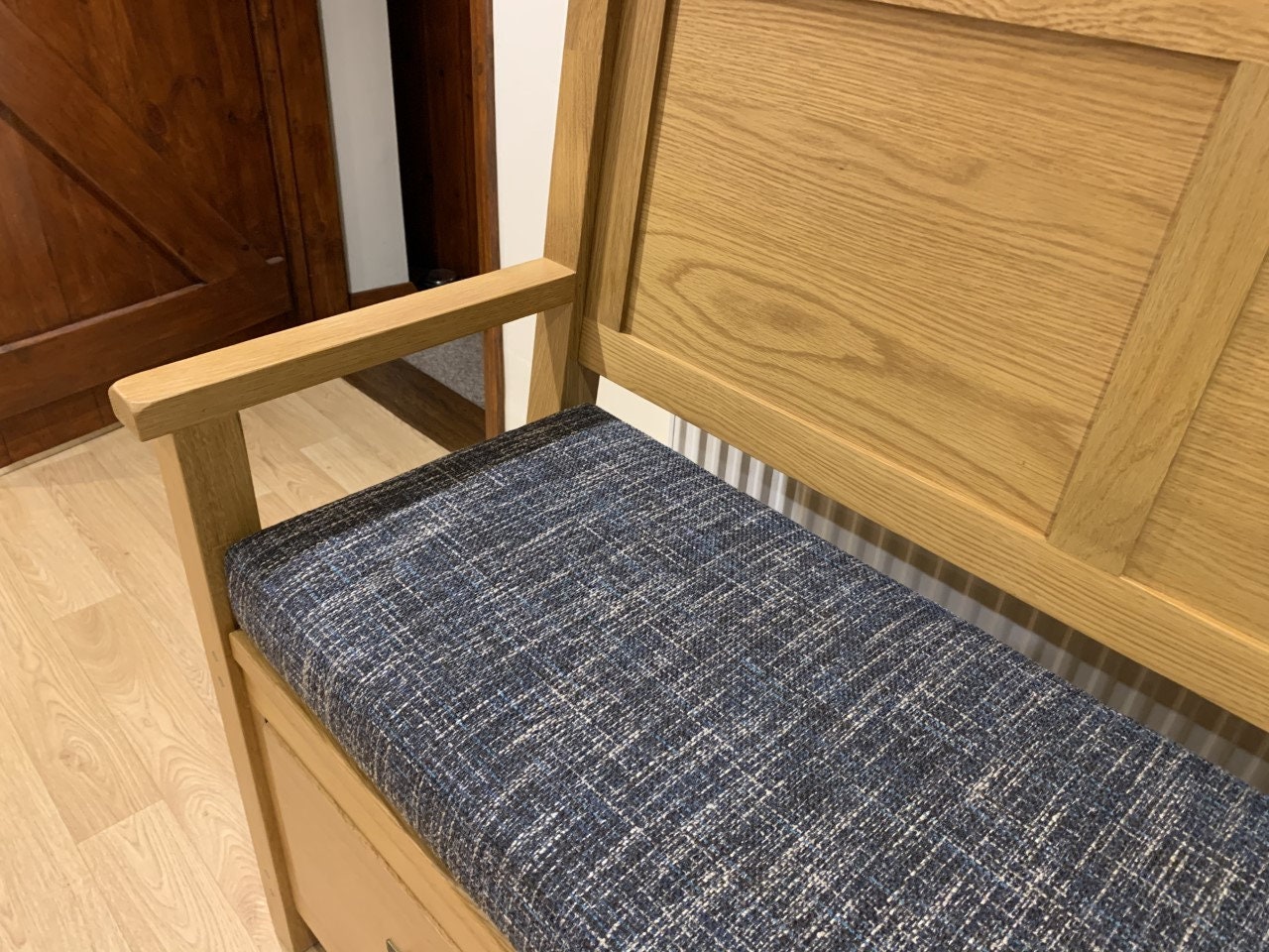 Custom Grey Bench Cushion Made to Order Washable Removable Etsy