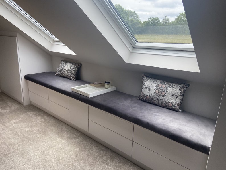 Bench Cushion Made to Order Plain or Piped Edges Velvet Etsy UK