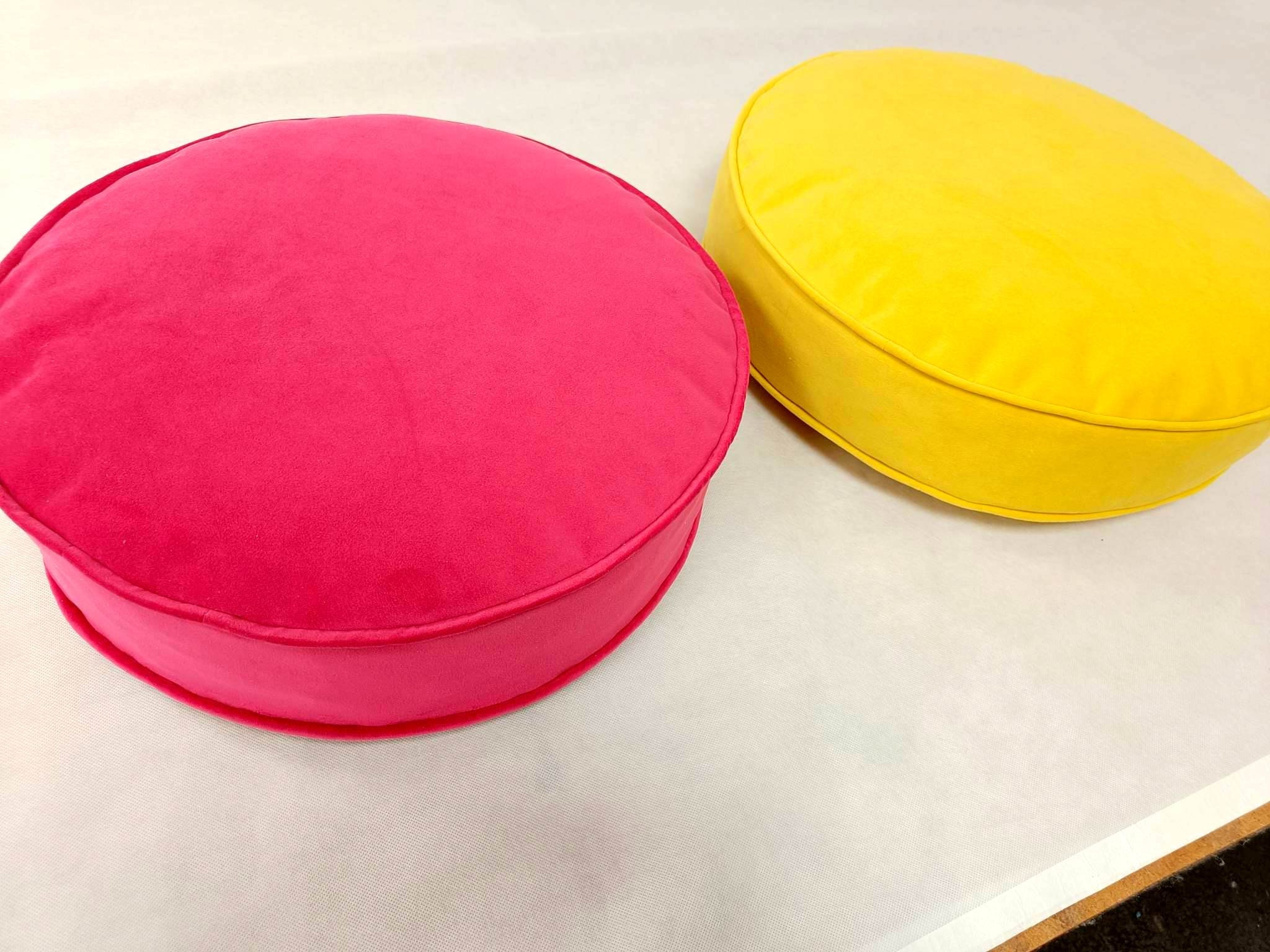 Round velvet seat clearance cushions