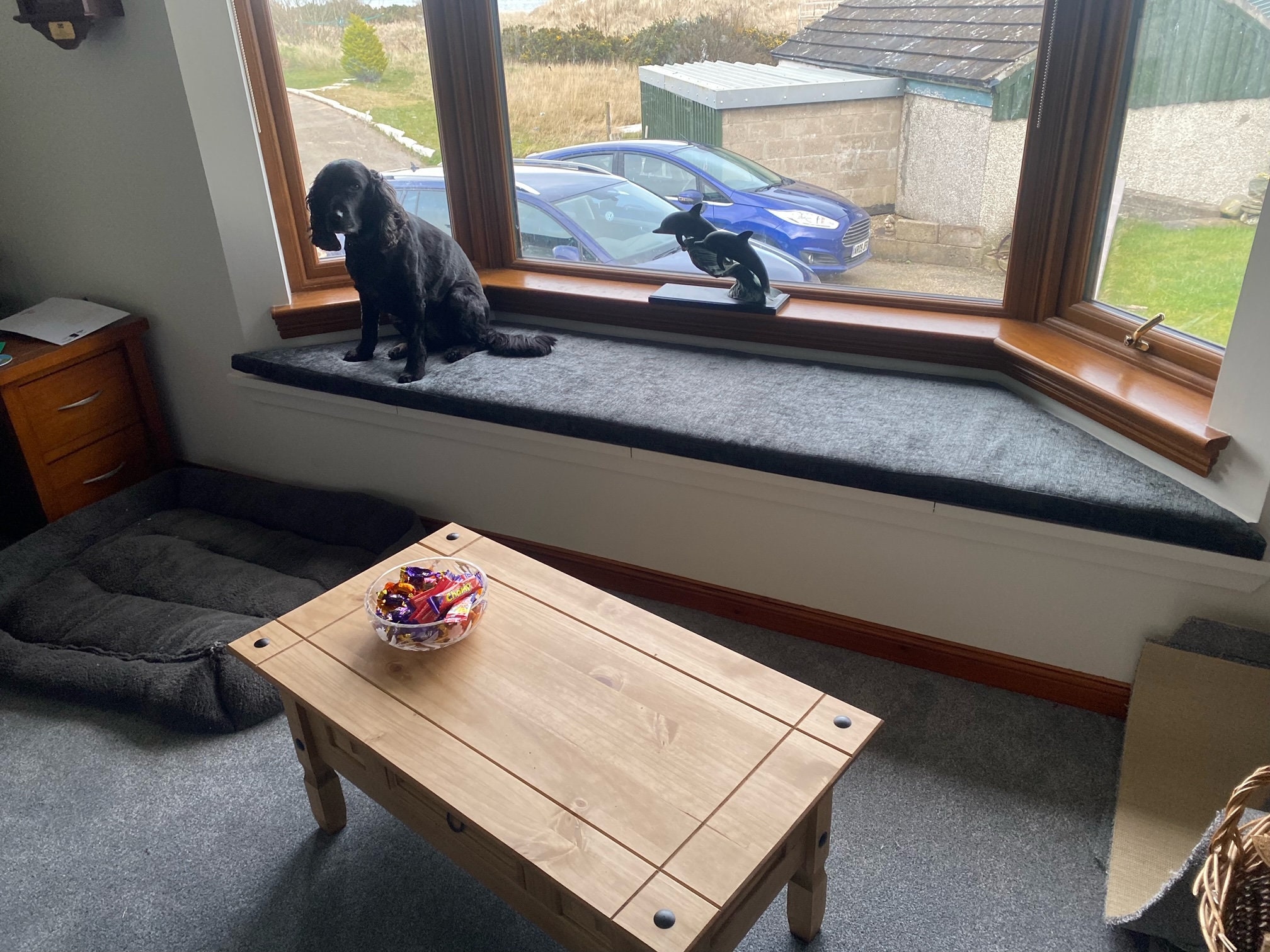 Window side sale table