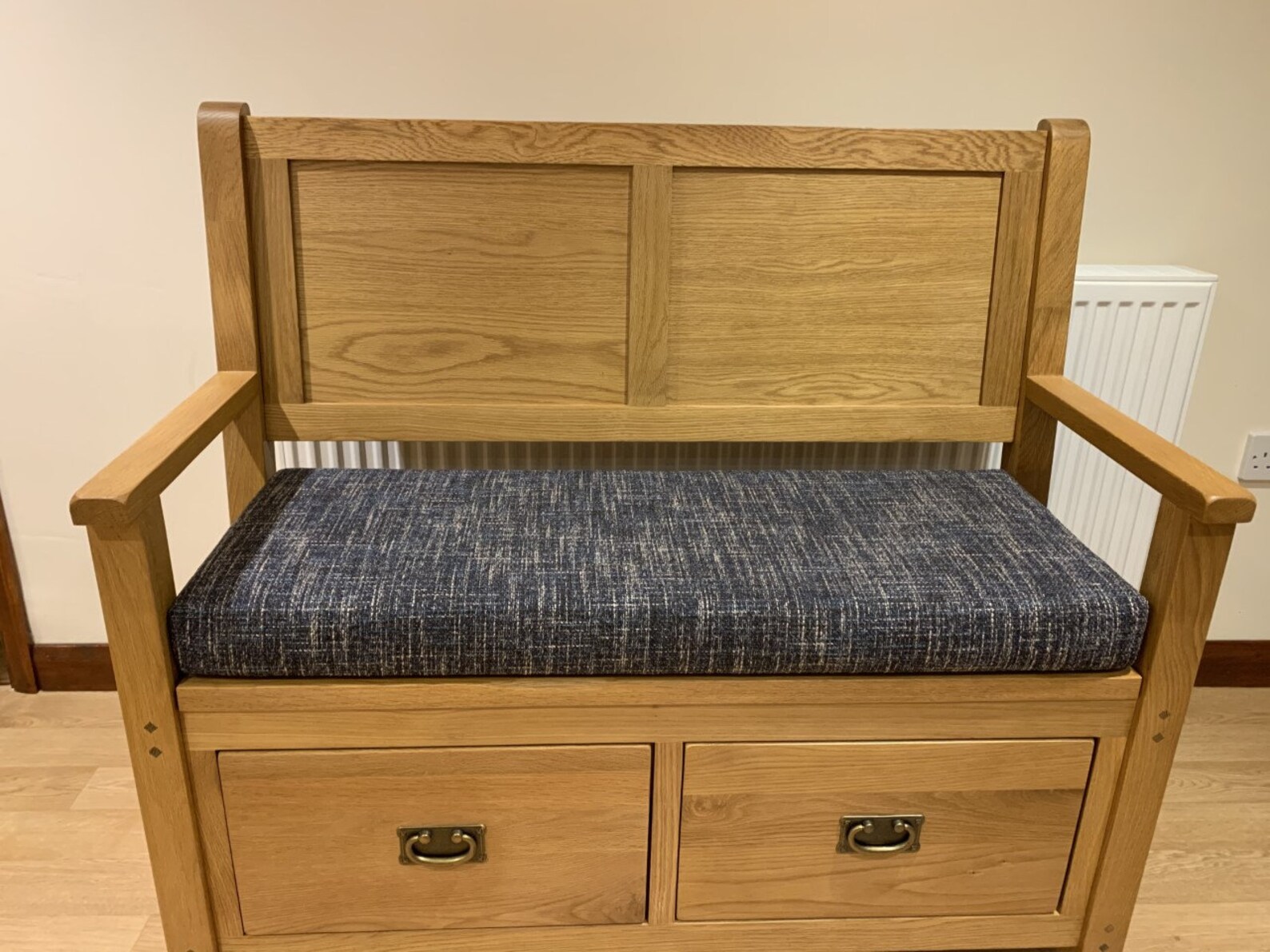 Custom Grey Bench Cushion Made to Order Washable Removable Etsy