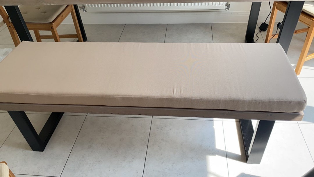 Cotton Kitchen Bench Cushion, Dining Seat Cushions, Made to Order, Foam and Covers Etsy UK