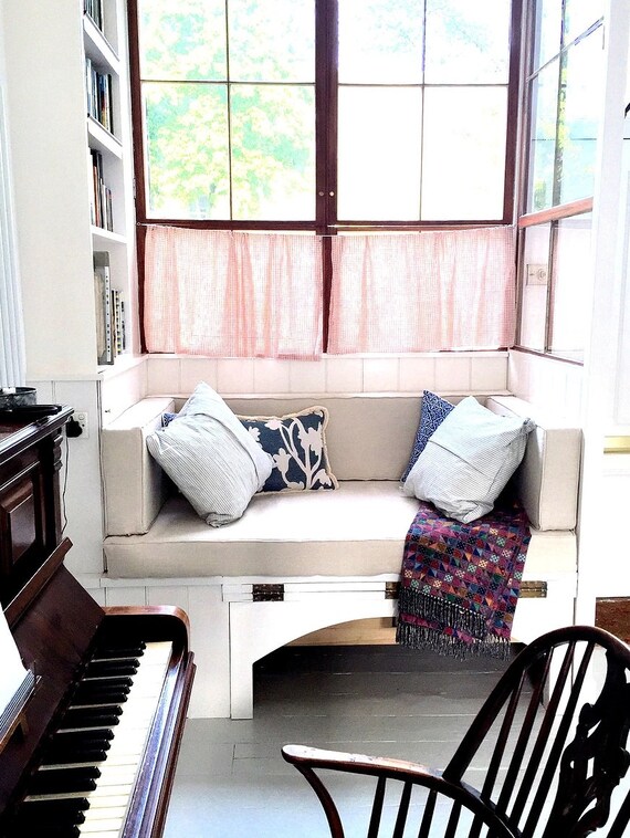 Custom Window Seat Cushion Soft Linen Fabric Zipper On Back Made To Order - How To Make A Window Seat Cushion With Zipper Custom Window Seat Cushion Soft Linen Fabric Zipper On Back Made To Order - How To Make A Window Seat Cushion With Zipper