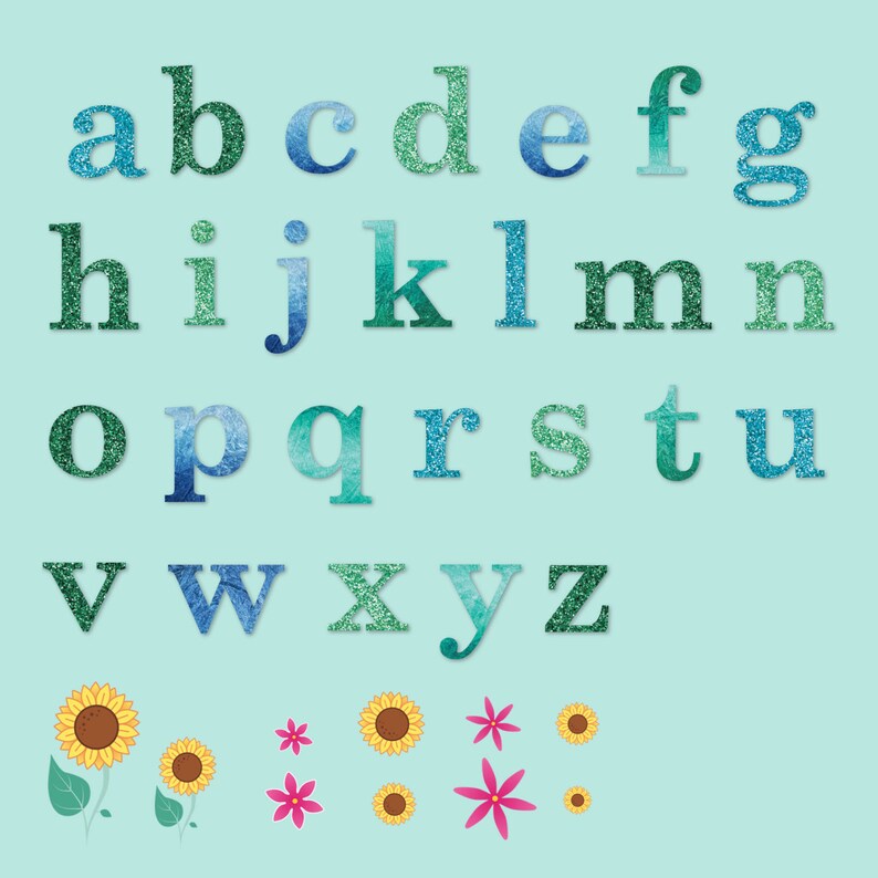 Frozen Fever Alphabet Clipart Frozen Fever Clipart Etsy