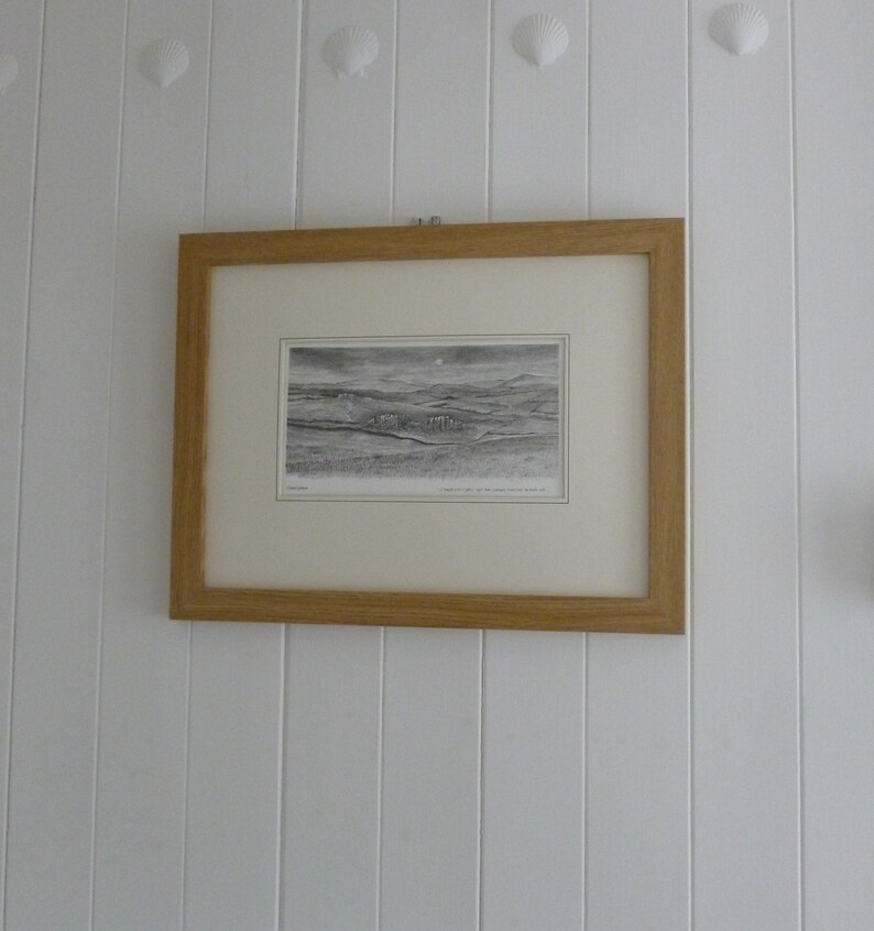 Landscape Original Art in Graphite Pencil Dartmoor Devon