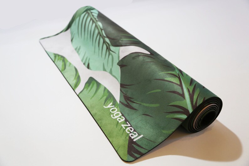 Banana Leaf Yoga Mat Ecofriendly Printed Yoga/palm Etsy