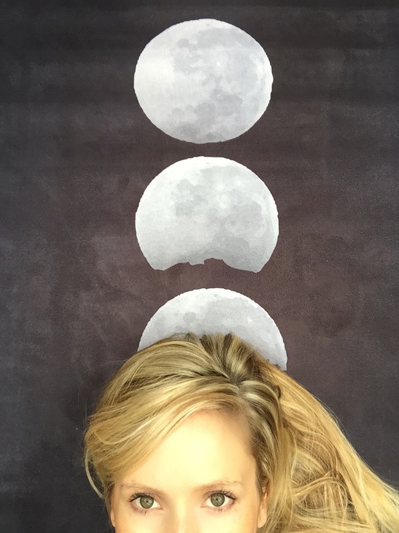 Moon Phases Yoga Mat Eco-Friendly Printed Non-Slip, Durable, Grippy Gift for Her image 3