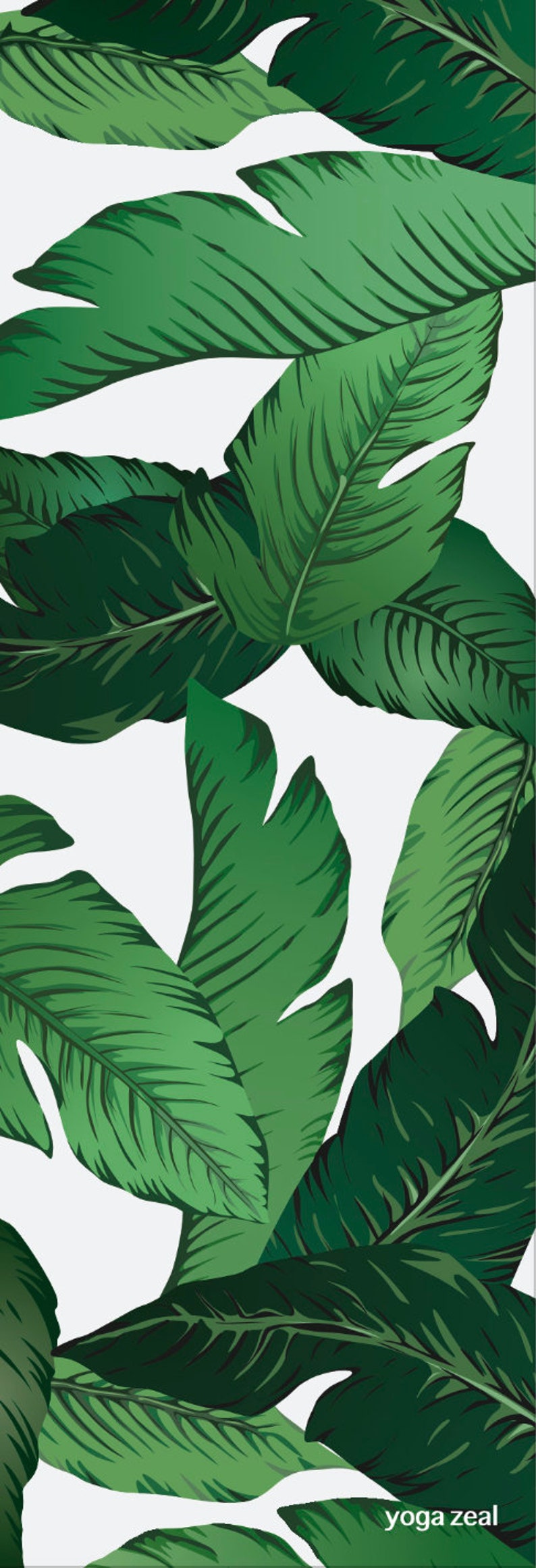 Banana Leaf Yoga Mat Ecofriendly Printed Yoga/palm Etsy