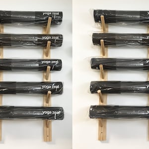 Yoga Mat Rack / 1, 2, 3, 4, 5, 6, 10, 20 Mat Racks / Yoga Mat Holder ...
