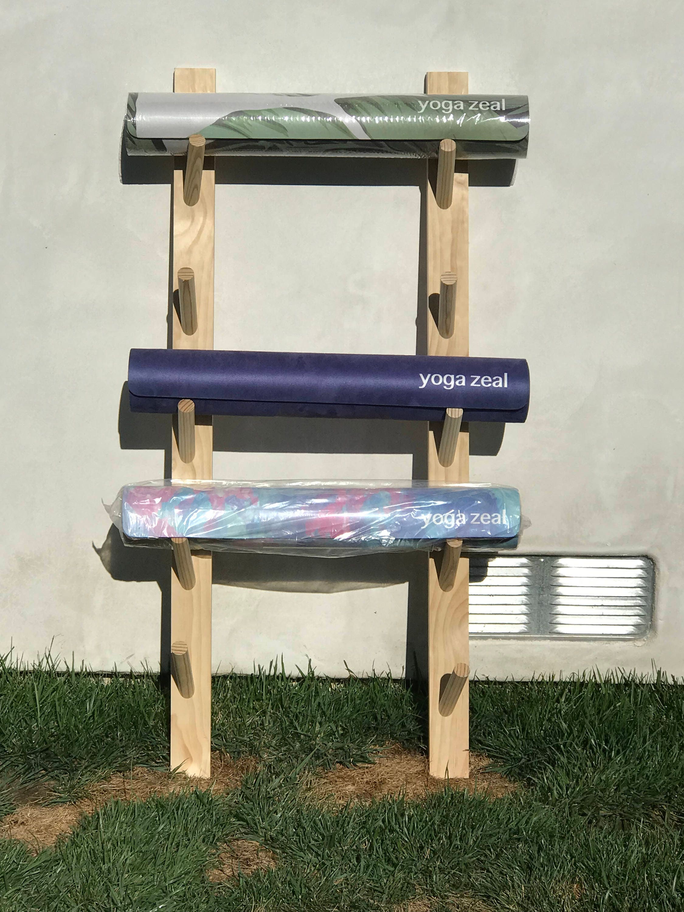 Yoga Mat Rack / Foam Mat Rack / Custom Yoga Mat Rack / Mat Etsy