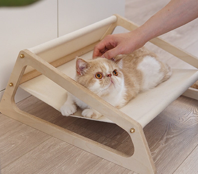 Cotton woven bed hammock canvas cat litter pet