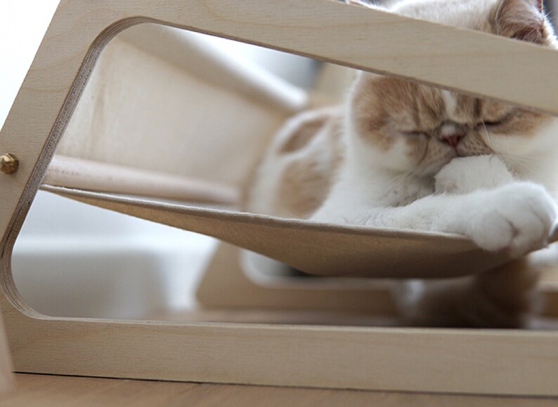 Cotton woven bed hammock canvas cat litter pet