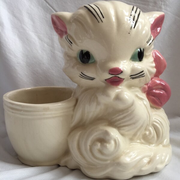 Jahrgang 1950 s "Rumpf Art" Keramik Katze Pflanzer