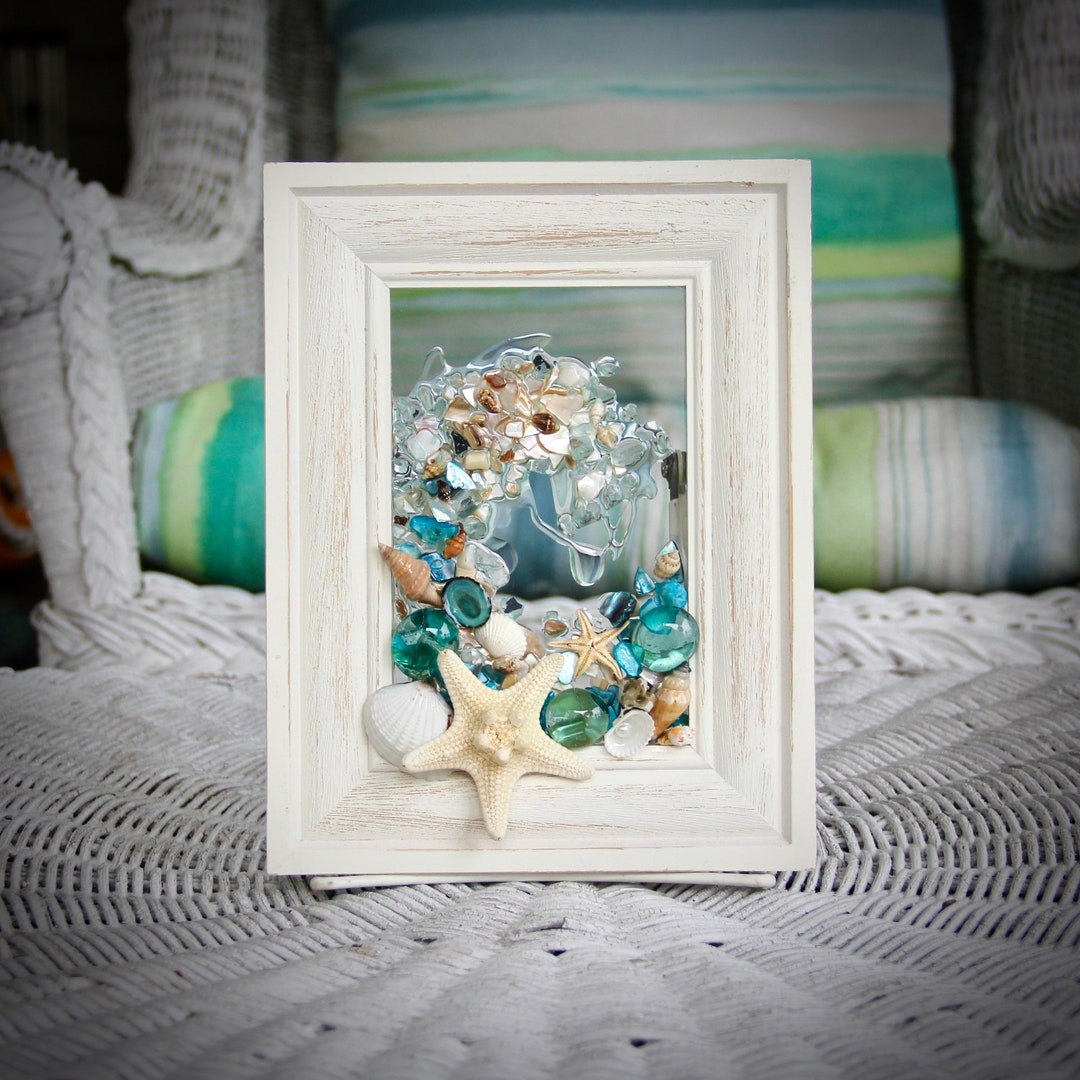 Coastal Wall Hanging Seashell Art Nautical Decor for Etsy