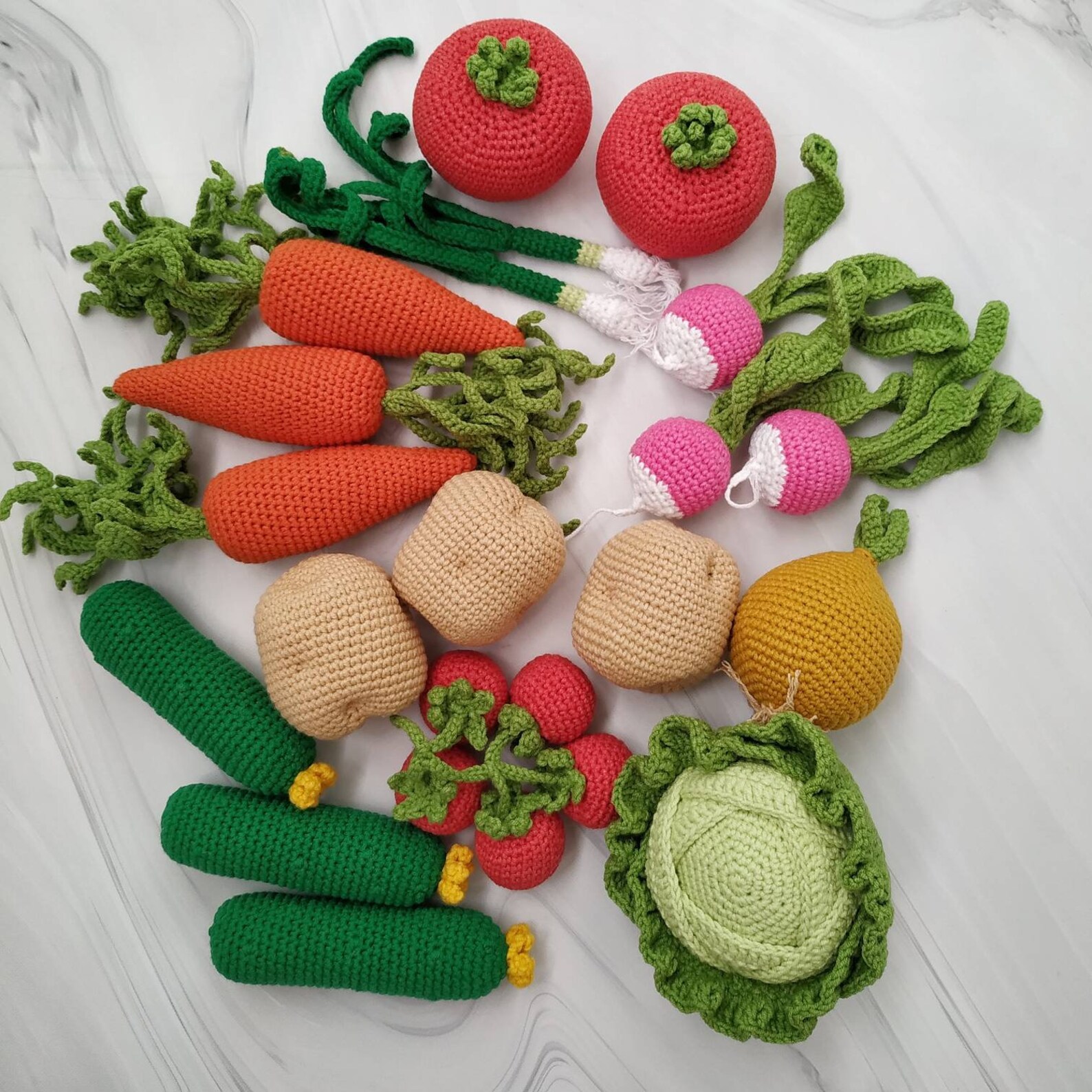 Crochet tomato. Cherry tomato. Play food. Kitchen decoration. Etsy