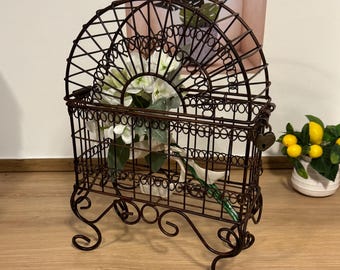 New - Vintage cage - Unique piece for padlock game - Exhibition of the bride&#39;s bouquet - Garter - Raffle