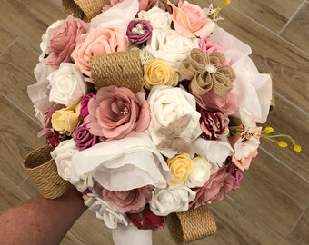 Bouquet de mariée- Rose fleurs