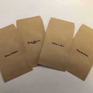 Set de bolsitas de semillas para sembrar - regalo para invitados - boda - unión civil - fiesta - natural - ecológico - rústico