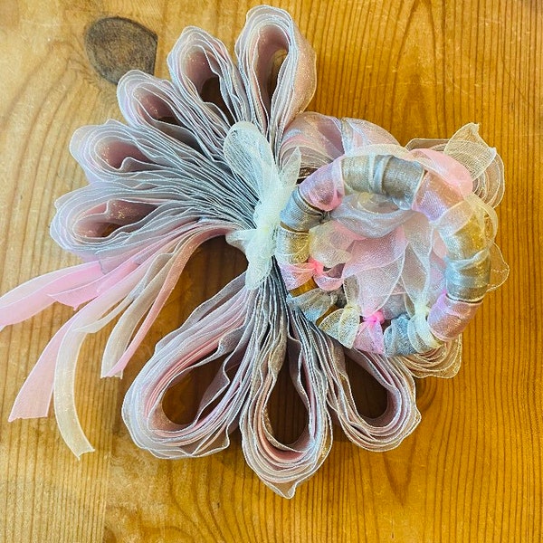 Bracelet de rubans Organza pour ronde du bouquet, jeu du bouquet de la mariée- Livraison rapide