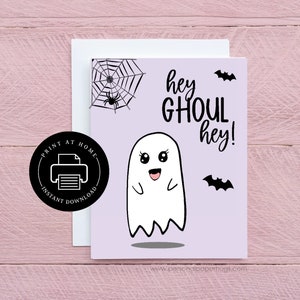 Printable Hey BOOtiful Halloween Gift Tags, Hey Ghoulfriend Treat Gift -  Sunshinetulipdesign