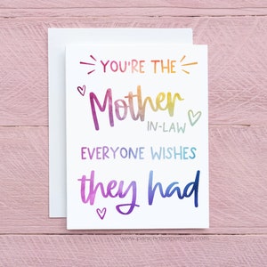 Funny Sweet Mother&#39;s Day card for Mother in Law