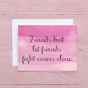 Cancer Card Cancer Patient Cancer Support Card Cancer Encouragement Card Friend Breast Cancer Card Friend Chemo Card Friend Uplifting Card image 1