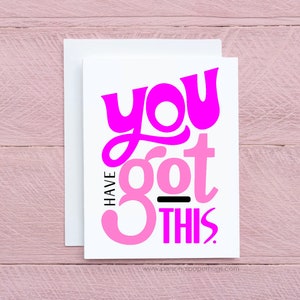 You Got This Pink Friendship Card, Cancer Support Card Cancer Encouragement Card Friend Breast Cancer Card Chemo Card Friend Uplifting Card