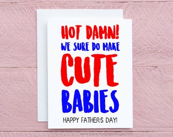 Funny Card New Dad Father's Day Card Funny Father's Day Card First Time Dad Funny Father's Day card for Husband Father's Day card from Wife