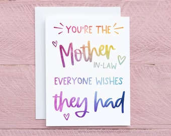 Funny Sweet Mother's Day card for Mother in Law