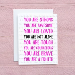Cancer Card Friend Cancer Patient Cancer Support Card Cancer Encouragement Card Friend Breast Cancer Card Chemo Card Friend Uplifting Card