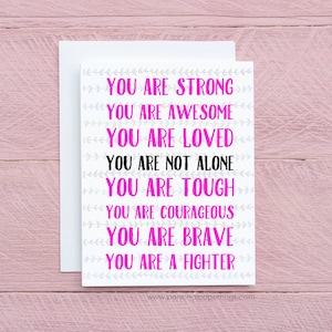 Cancer Card Friend Cancer Patient Cancer Support Card Cancer Encouragement Card Friend Breast Cancer Card Chemo Card Friend Uplifting Card