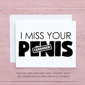 Funny Long Distance Deployment Missing You Greeting Card for him image 1