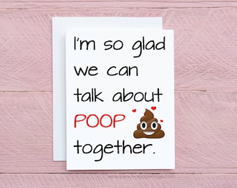 Funny Friendship Card / Funny Emoji card / Card for best friend / Poop Card / Funny poop card / Emoji Poop Card / Funny Friendship Card