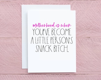 Funny Card New Mom / Funny Mother's Day Card / Funny New Baby Card / Funny mom friend card / Funny Friend Card / Funny Card Mom / mom gift