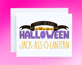 Cheeky Funny Halloween Greeting Card Happy Halloween