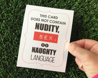 Dirty Card for Anniversary Valentine's Day Card