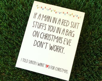 Long Distance Christmas Card / Funny Long Distance Card for Christmas / Funny Relationship Card / Christmas Anniversary Card / LDR Card