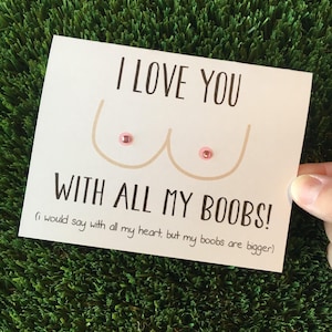 Funny Valentine I Love You Anniversary Card for Husband Boyfriend