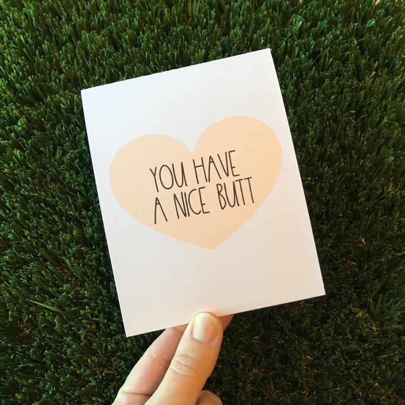 Funny Cute I Like Your Butt Card - Etsy