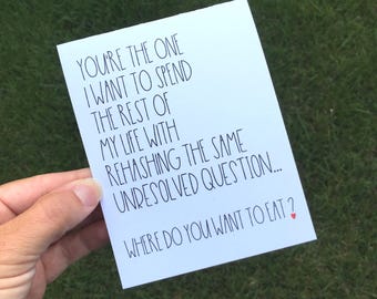 Funny Valentine's Day Card, I Love You Anniversary Card for Husband or Wife