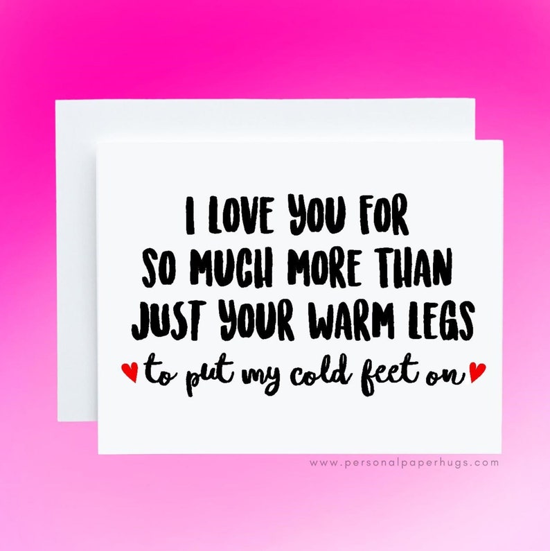 Funny I Love you Card / Funny Relationship Card / LDR Card / Long Distance Relationship Card / Funny Anniversary Card / Funny Valentine Card image 2