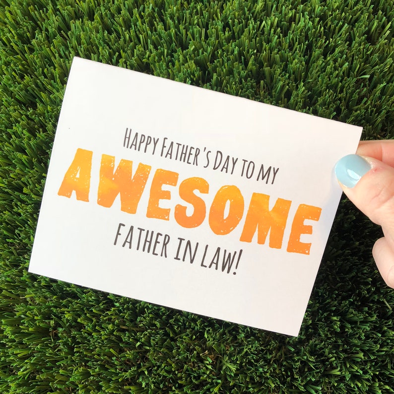 Father's Day Card for Father in Law Card Funny Father in Etsy