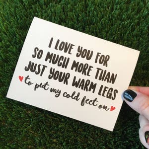 Funny I Love you Card / Funny Relationship Card / LDR Card / Long Distance Relationship Card / Funny Anniversary Card / Funny Valentine Card image 1