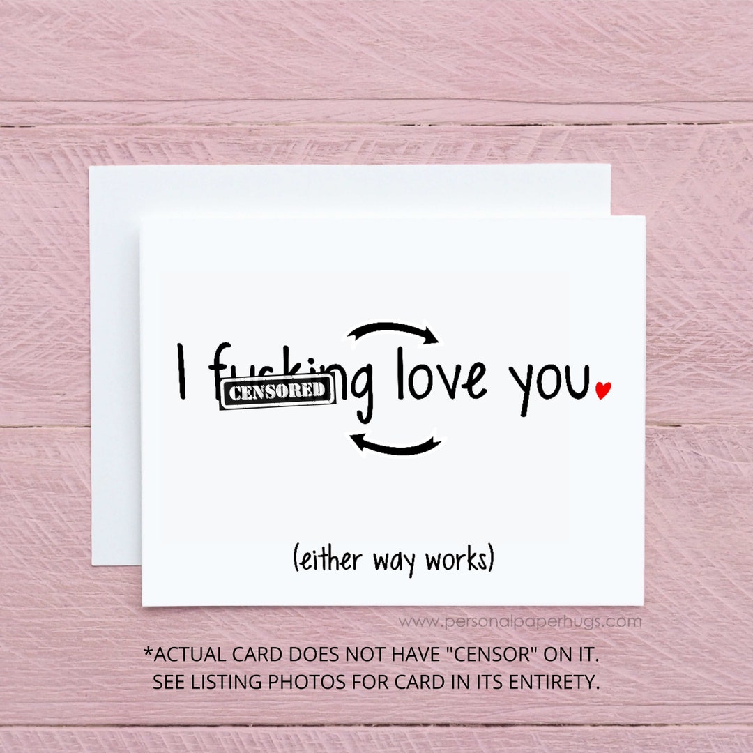 Funny I Love You Card - Anniversary, Valentine's Day - Etsy