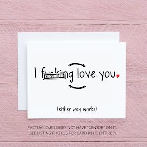 Funny Relationship Card - Funny Anniversary Card - Funny I love you card - Funny Long Distance Relationship Card - Funny Valentine Card