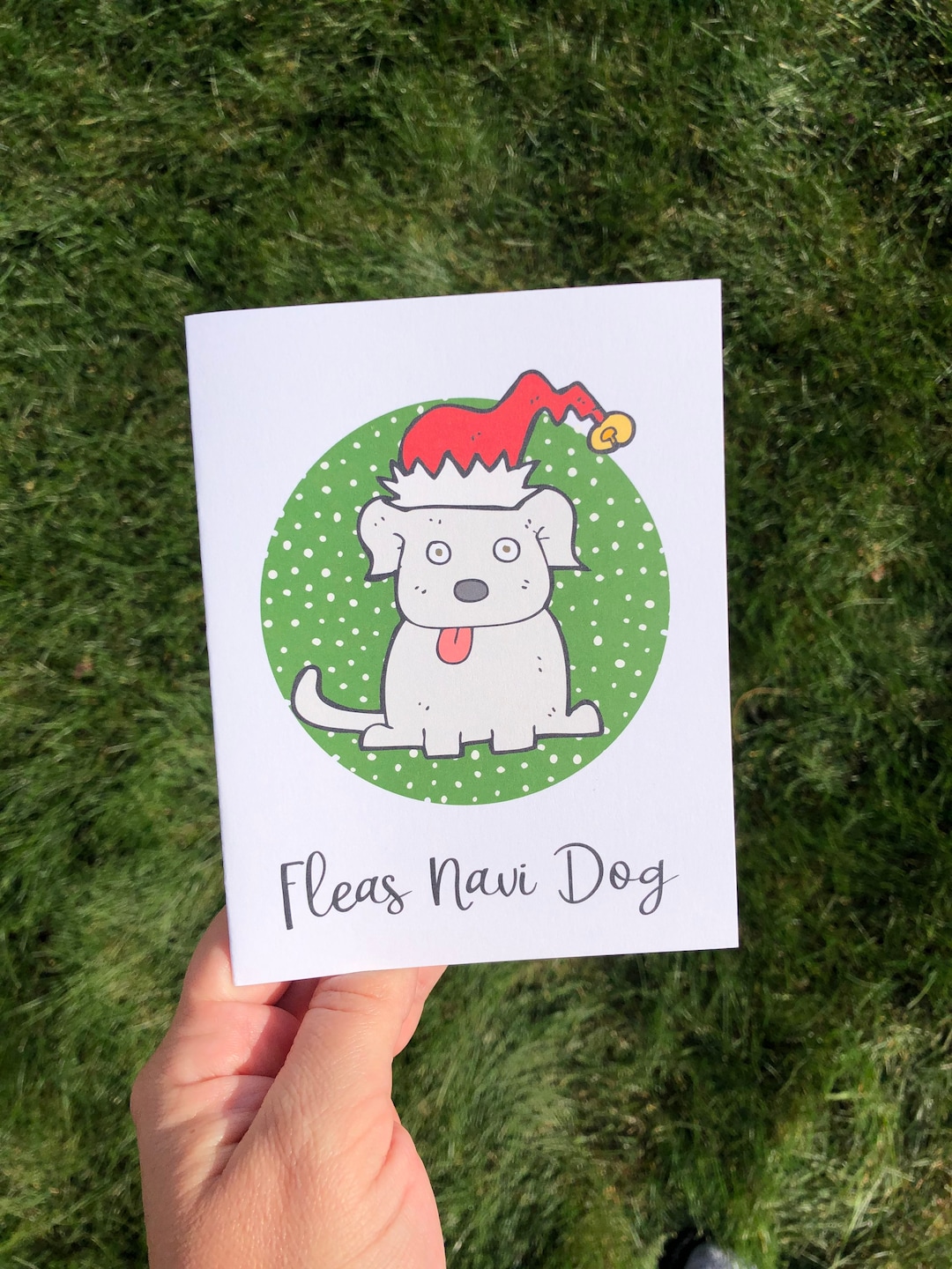 Funny Dog Pun Holiday Christmas Greeting Card Feliz Navidad Etsy Christmas Dog Pun