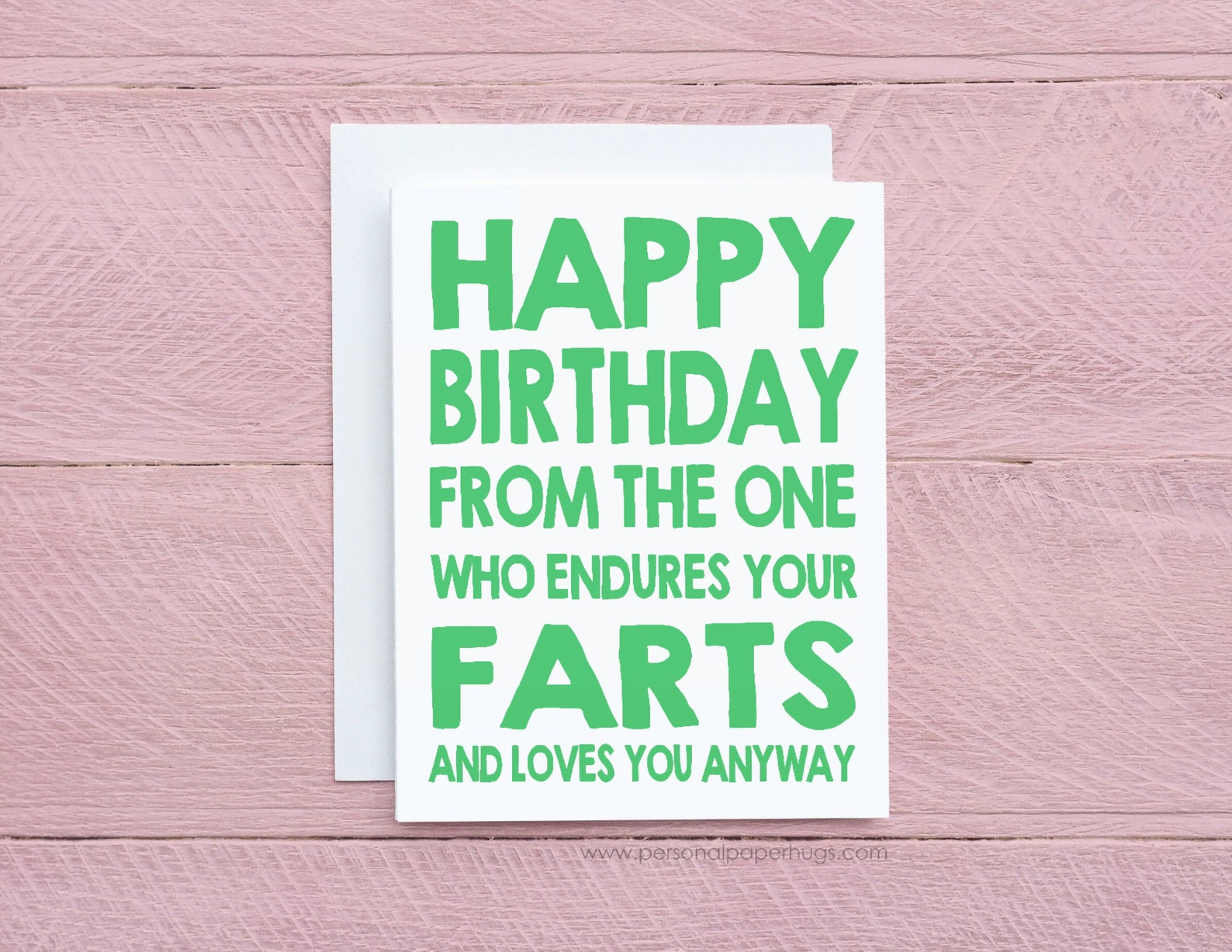 Funny Sarcastic Fart Birthday Card | Etsy