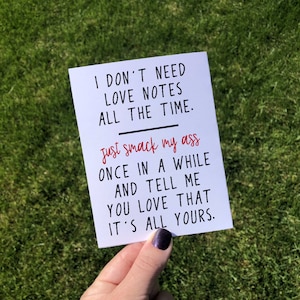 Funny Valentine&#39;s Day Card Sarcastic Cards for Anniversary I Love You Card